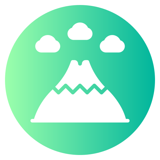 montaña Generic gradient fill icono
