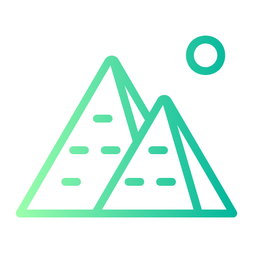 piramide Generic gradient outline icona