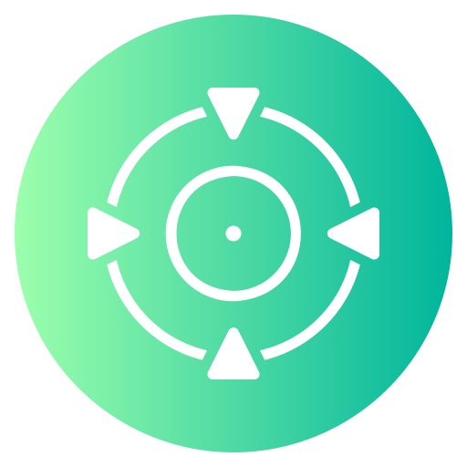 cible Generic gradient fill Icône