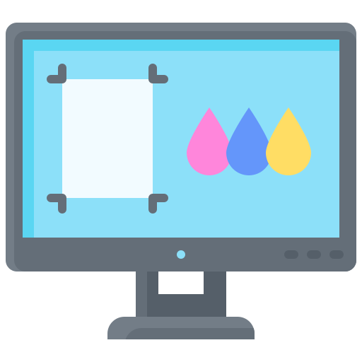 Monitor Generic color fill icon