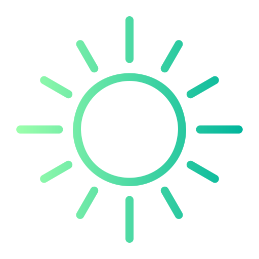 sonne Generic gradient outline icon