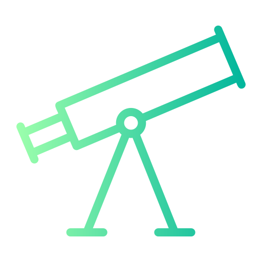 telescoop Generic gradient outline icoon