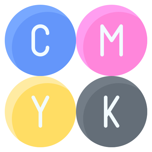 cmyk Generic color fill icono