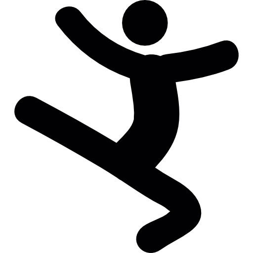 bailarina de salto  icono