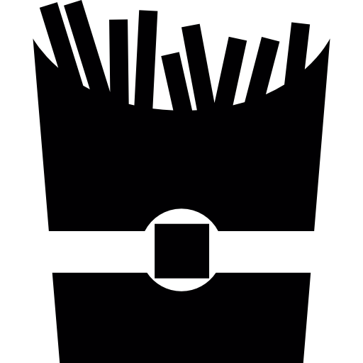 pommes frites box  icon