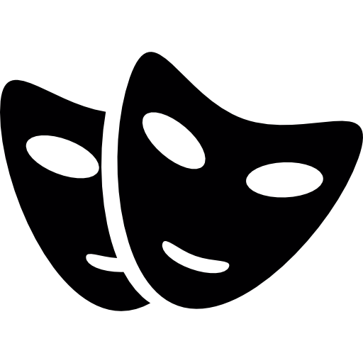 Две карнавальные маски  иконка