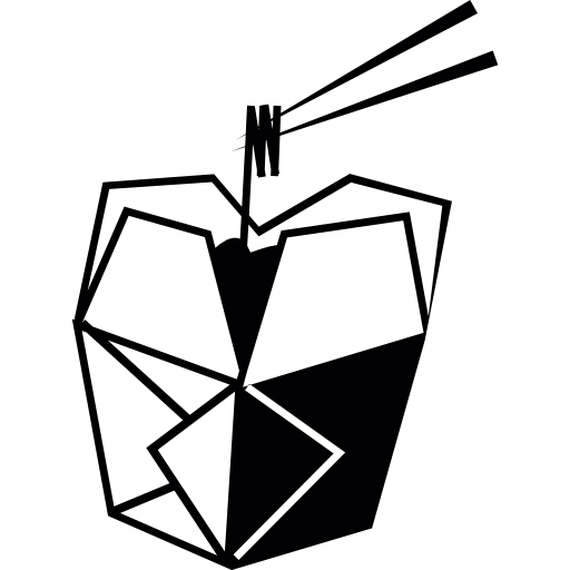 절단 지팡이와 중국 음식 상자  icon