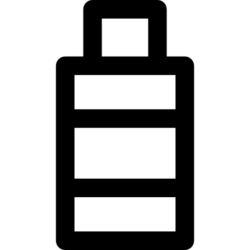 bottiglia Basic Rounded Lineal icona