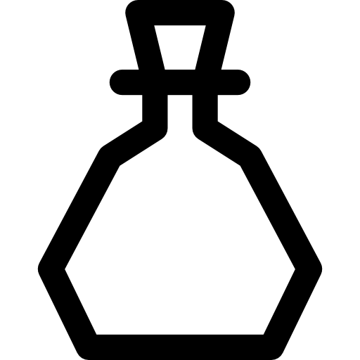 fantazyjna butelka Basic Rounded Lineal ikona