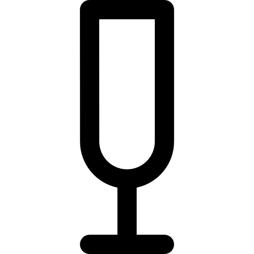 wysokie szkło Basic Rounded Lineal ikona