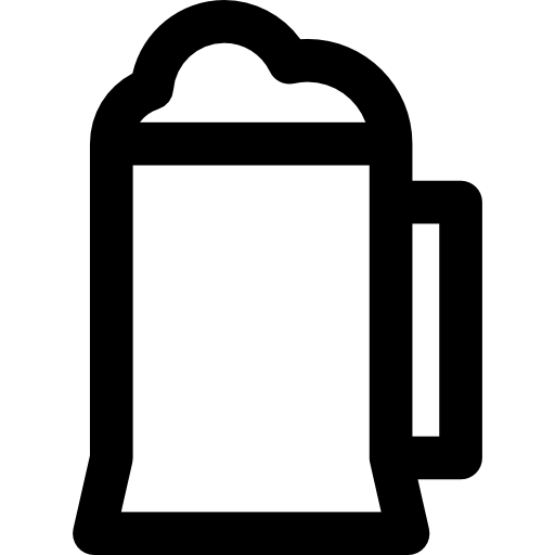 jarra de cerveza Basic Rounded Lineal icono