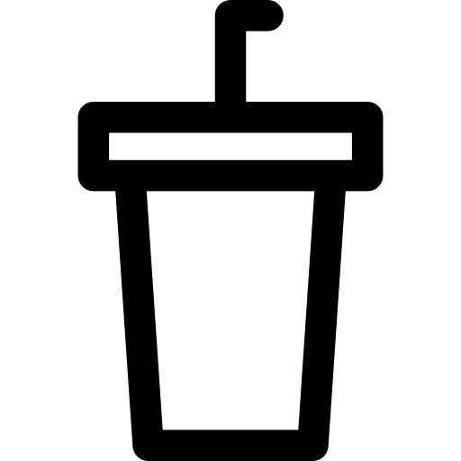 tasse en plastique Basic Rounded Lineal Icône