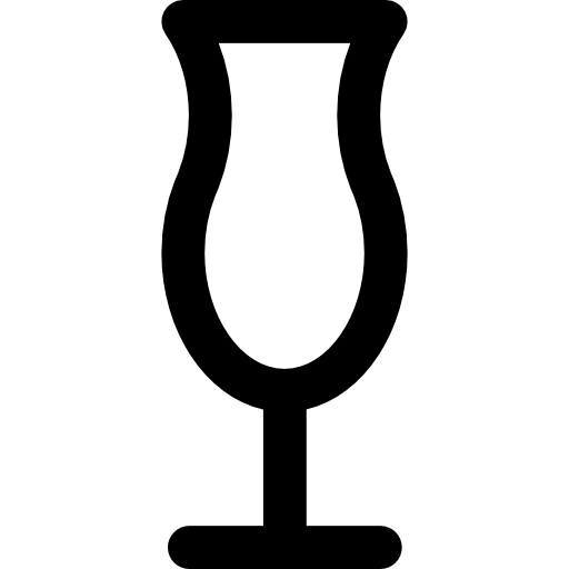 copa de tulipán Basic Rounded Lineal icono