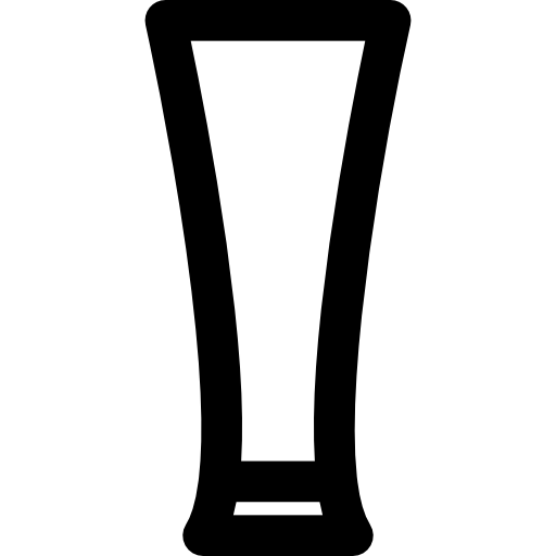pół kwarty Basic Rounded Lineal ikona