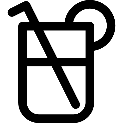 cocktail Curved Lineal icon