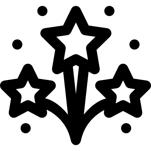 ozdoby karnawałowe Curved Lineal ikona