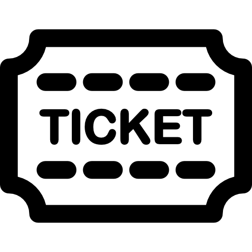 bilet Curved Lineal ikona