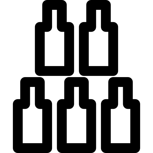 juego de botellas Curved Lineal icono