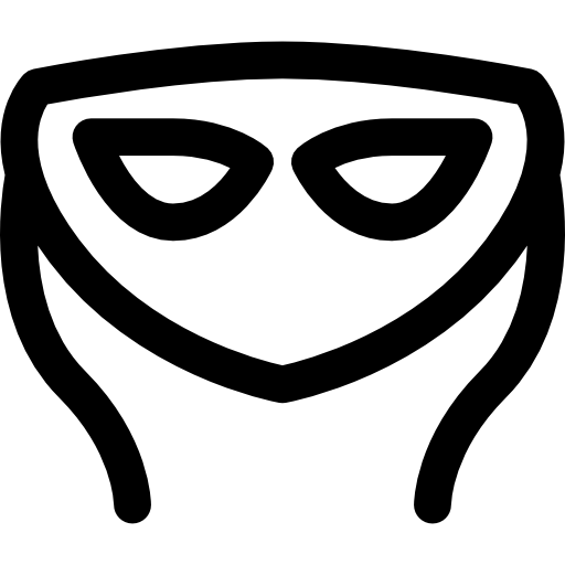 カーニバルマスク Curved Lineal icon