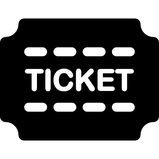 Ticket Curved Fill icon