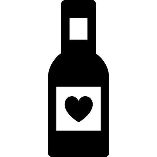 botella de vino  icono