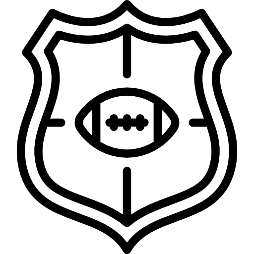 Эмблема команды американского футбола  иконка