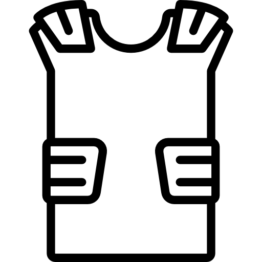 camisa acolchada  icono