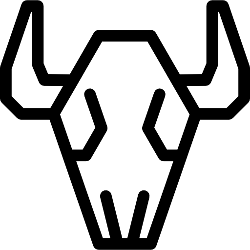 teschio di bufalo  icona