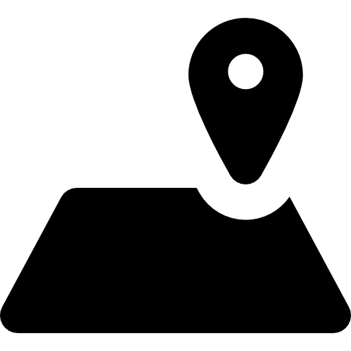 mapa y marcador de posición  icono