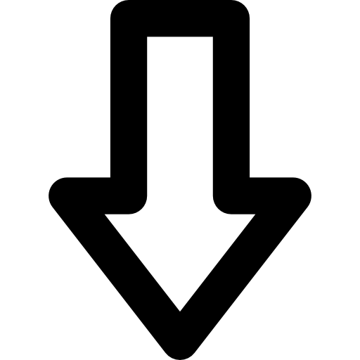 flecha hacia abajo  icono
