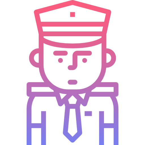 policía Nhor Phai Lineal Gradient icono