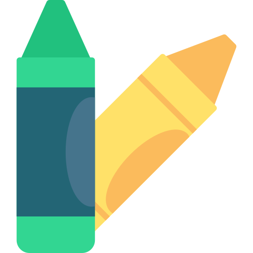 lápices de color Generic color fill icono