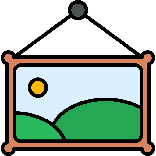 marco de la foto Generic color lineal-color icono
