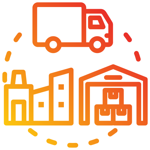 Supply chain Generic gradient outline icon