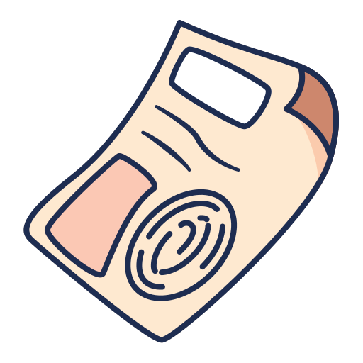 Fingerprint identification Generic color lineal-color icon