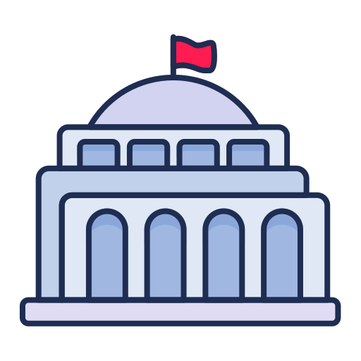 Government building Generic color lineal-color icon