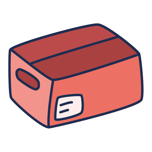 pudełko wysyłkowe Generic color lineal-color ikona