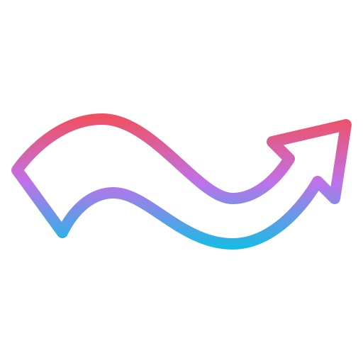 Curved Generic gradient outline icon