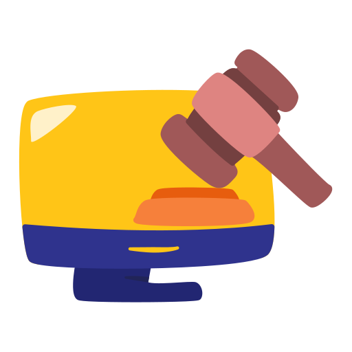 tribunal en línea Generic color fill icono
