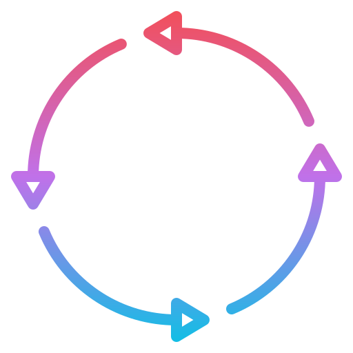 ciclo continuo Generic gradient outline icona