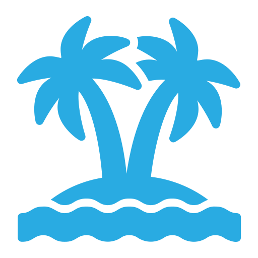 wyspa Generic color fill ikona