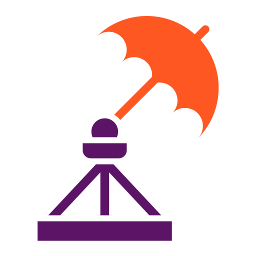 Umbrella stand Generic color fill icon