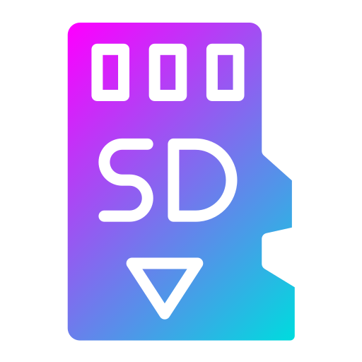 geheugenkaart Generic gradient fill icoon