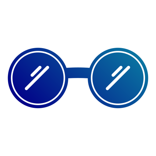 okulary Generic gradient fill ikona