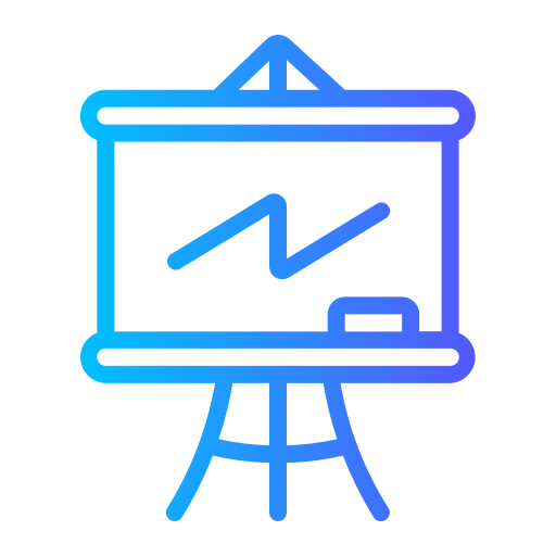 Whiteboard Generic gradient outline icon