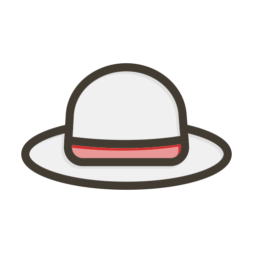White hat Generic color lineal-color icon