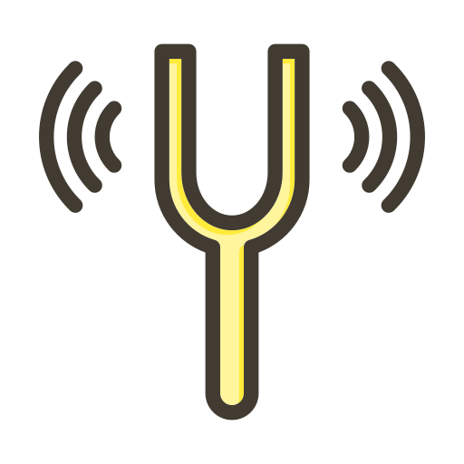Tuning fork Generic color lineal-color icon
