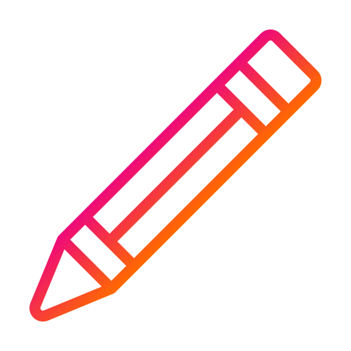 crayon Generic gradient outline Icône