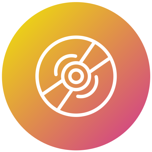 Compact disk Generic gradient outline icon