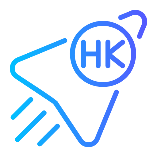 dolar hongkoński Generic gradient outline ikona